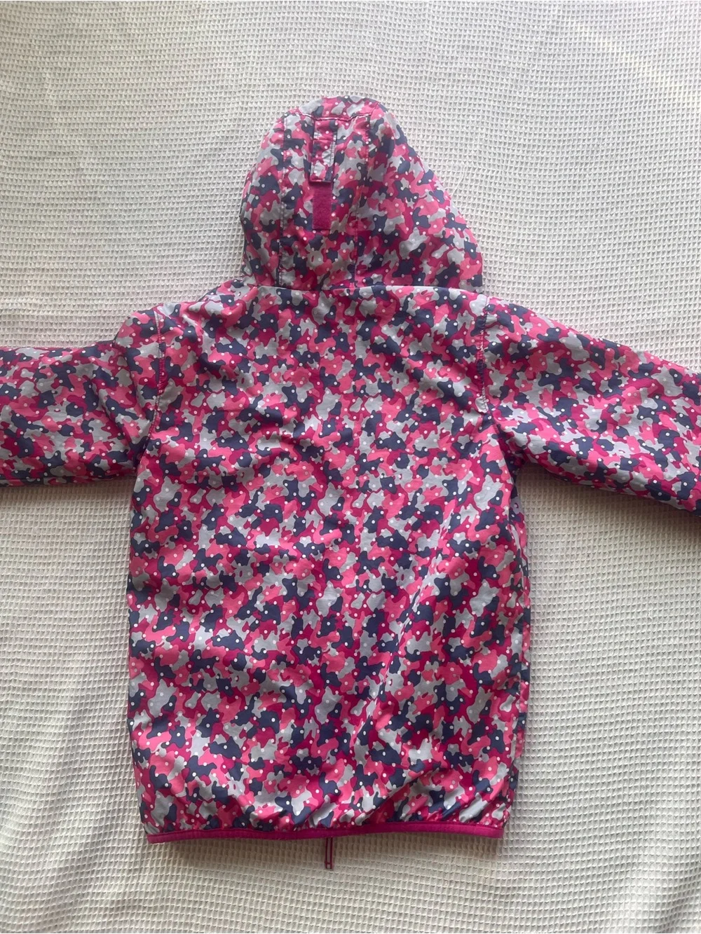 Columbia Pink & Purple Girl’s Hooded Rain Outdoor Athletic Zip Jacket Sz M
